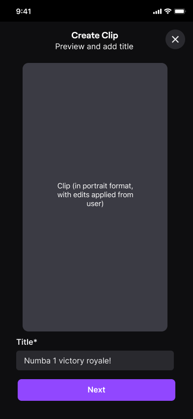 Clip editor wireframe 3